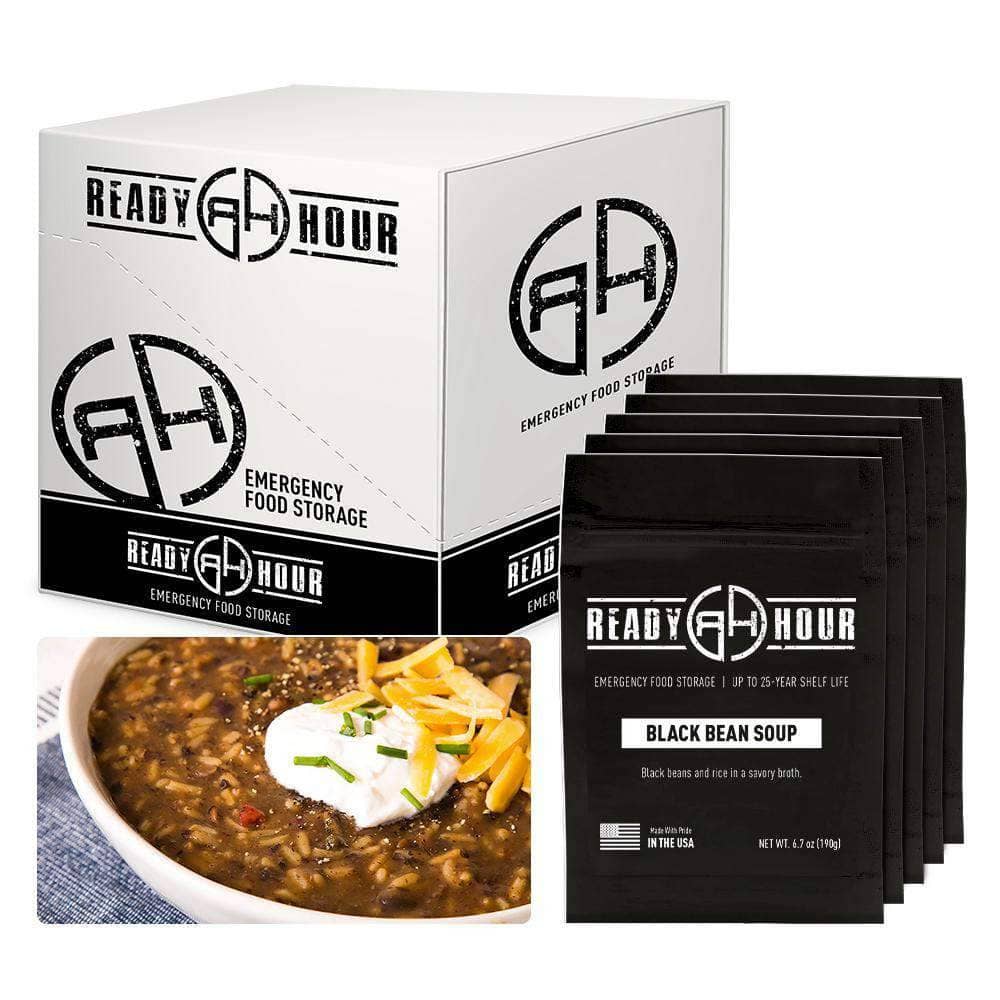 Black Bean Soup Case Pack (20 servings, 5 pk.) - My Patriot Supply